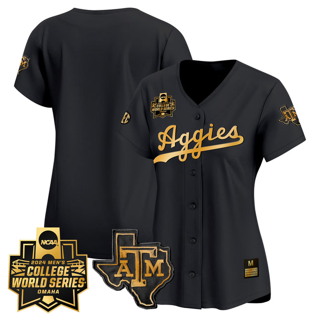 Women's Texas A&M Aggies 2024 College World Series Vapor Premier Limited Jersey - All Stitched