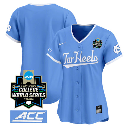Women's North Carolina Tar Heels 2024 College World Series Vapor Premier Limited Jersey - All Stitched