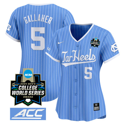 Women's North Carolina Tar Heels 2024 College World Series Vapor Premier Limited Jersey - All Stitched