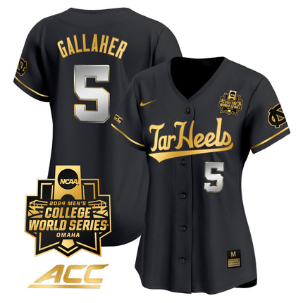 Women's North Carolina Tar Heels 2024 College World Series Vapor Premier Limited Jersey - All Stitched