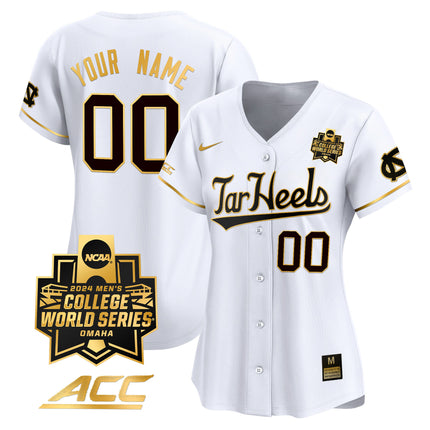North Carolina Tar Heels 2024 College World Series Vapor Premier Limited Custom Jersey - All Stitched