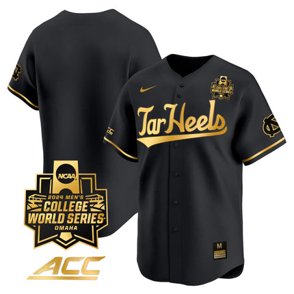 Men's North Carolina Tar Heels 2024 College World Series Vapor Premier Limited Jersey - All Stitched