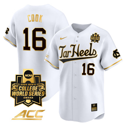 Men's North Carolina Tar Heels 2024 College World Series Vapor Premier Limited Jersey - All Stitched