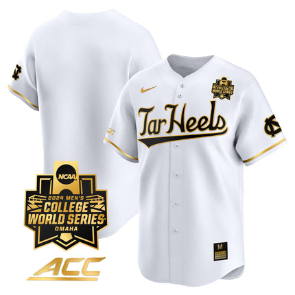 Men's North Carolina Tar Heels 2024 College World Series Vapor Premier Limited Jersey - All Stitched