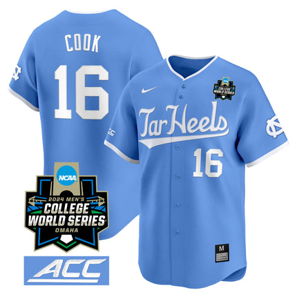 Men's North Carolina Tar Heels 2024 College World Series Vapor Premier Limited Jersey - All Stitched