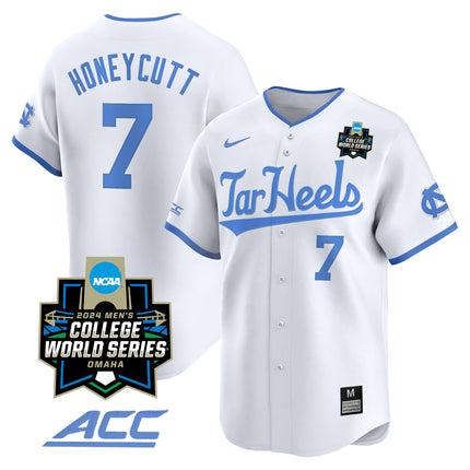 Men's North Carolina Tar Heels 2024 College World Series Vapor Premier Limited Jersey - All Stitched