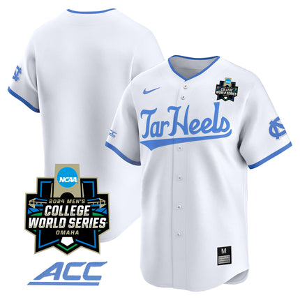 Men's North Carolina Tar Heels 2024 College World Series Vapor Premier Limited Jersey - All Stitched