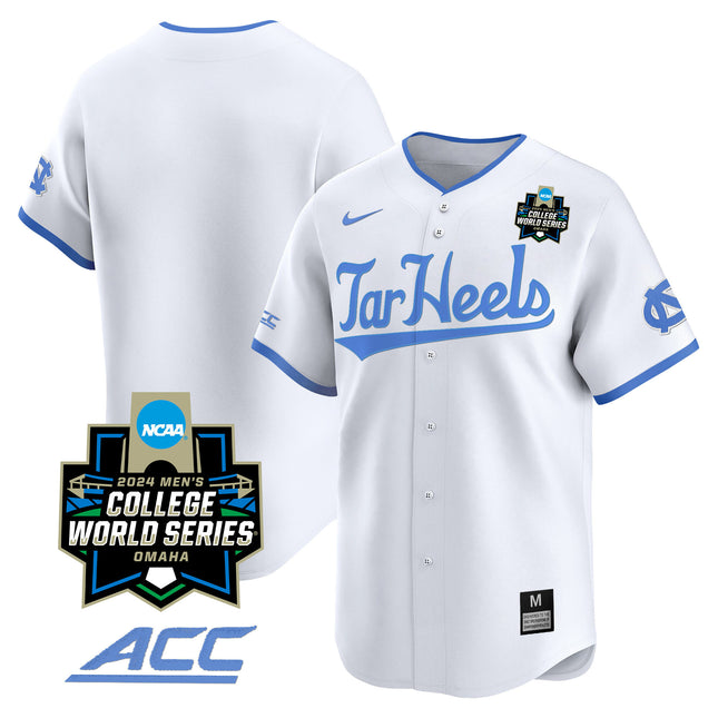 Men's North Carolina Tar Heels 2024 College World Series Vapor Premier Limited Jersey - All Stitched