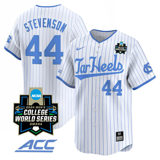 Men's North Carolina Tar Heels 2024 College World Series Vapor Premier Limited Jersey - All Stitched