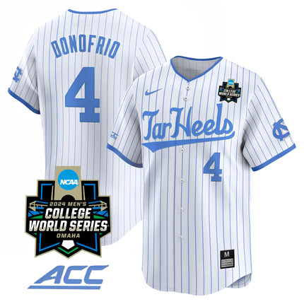 Men's North Carolina Tar Heels 2024 College World Series Vapor Premier Limited Jersey - All Stitched