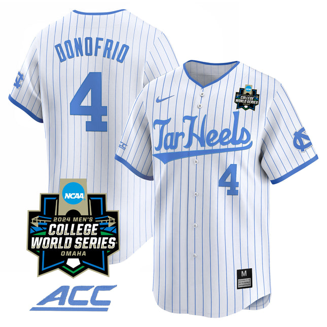 Men's North Carolina Tar Heels 2024 College World Series Vapor Premier Limited Jersey - All Stitched