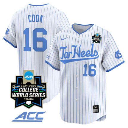 Men's North Carolina Tar Heels 2024 College World Series Vapor Premier Limited Jersey - All Stitched