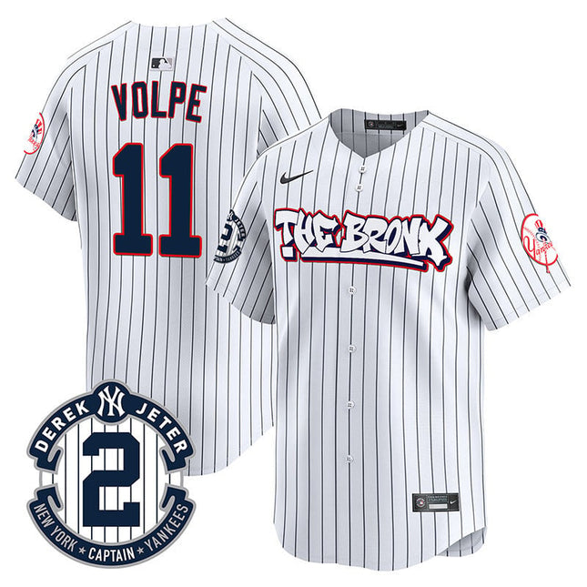 Men's New York Yankees The Bronx Graffiti Vapor Premier Limited Jersey V2 - All Stitched