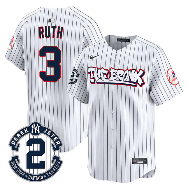 Men's New York Yankees The Bronx Graffiti Vapor Premier Limited Jersey V2 - All Stitched