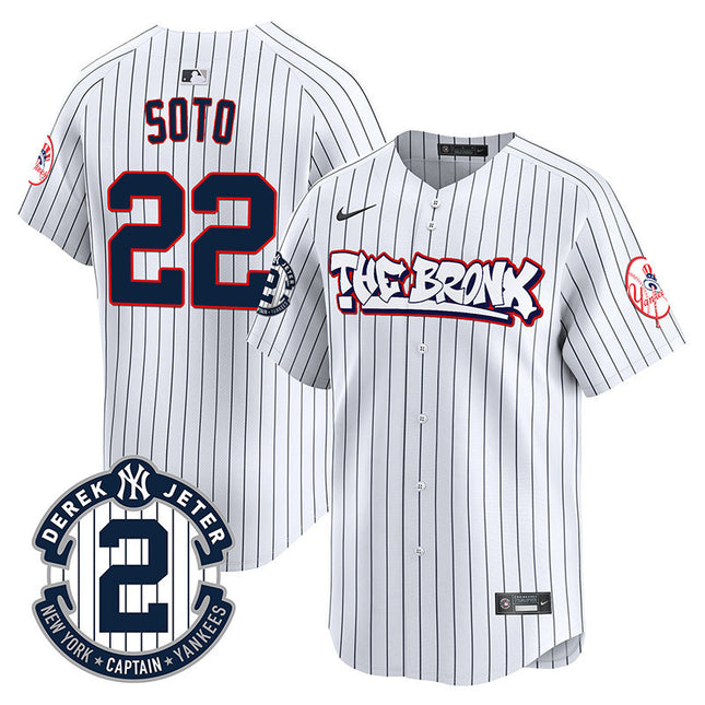 Men's New York Yankees The Bronx Graffiti Vapor Premier Limited Jersey V2 - All Stitched