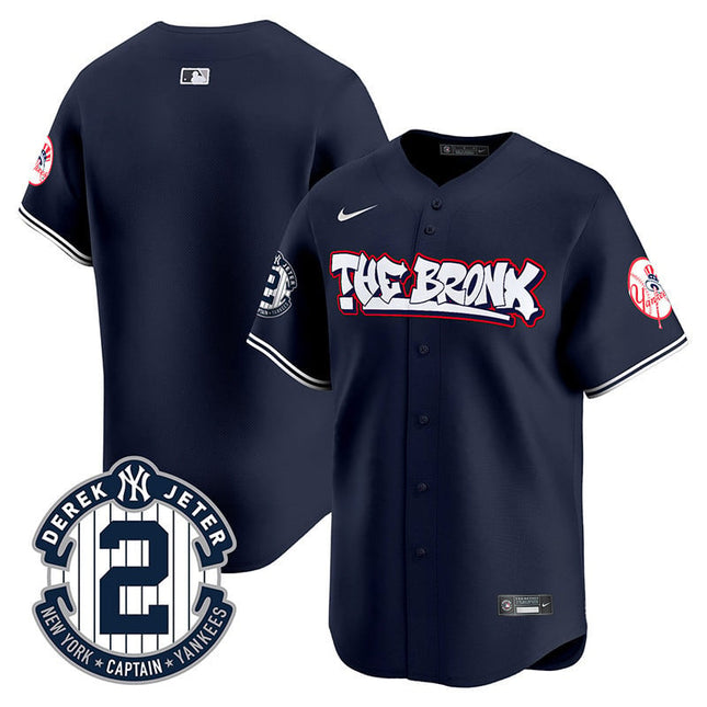 Men's New York Yankees The Bronx Graffiti Vapor Premier Limited Jersey V2 - All Stitched