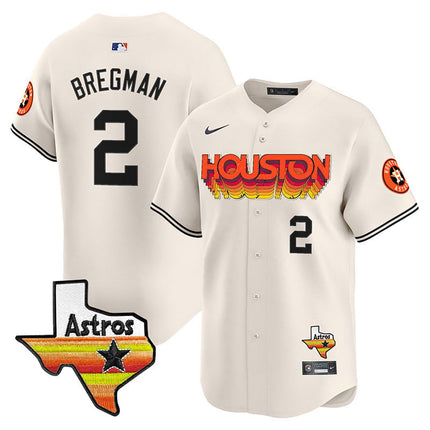 Men's Astros Throwback Style Vapor Premier Limited Jersey - All Stitched