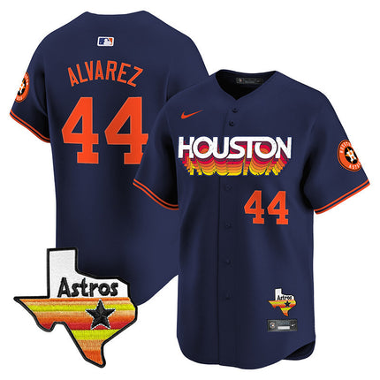 Men's Astros Throwback Style Vapor Premier Limited Jersey - All Stitched