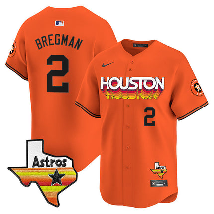 Men's Astros Throwback Style Vapor Premier Limited Jersey - All Stitched