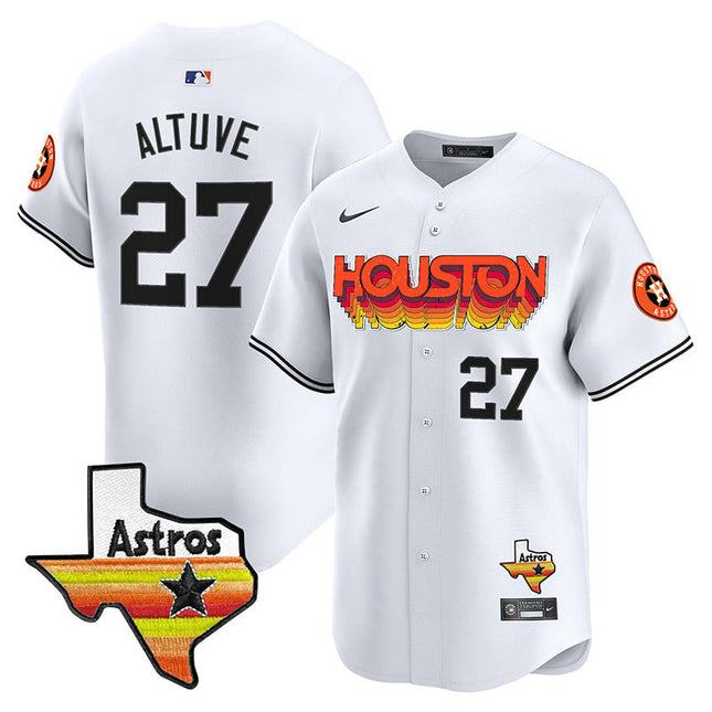 Men's Astros Throwback Style Vapor Premier Limited Jersey - All Stitched