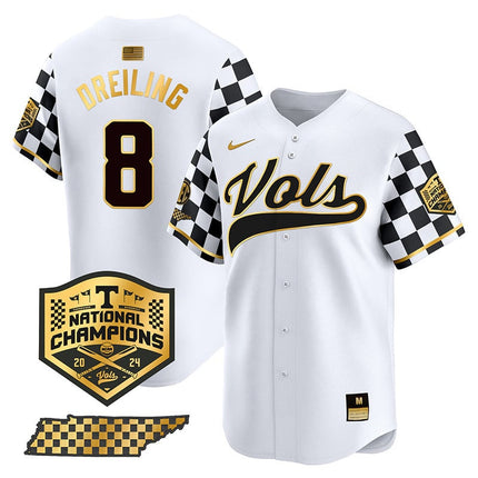 Men's Tennessee Volunteers Checkerboard 2024 Champions Vapor Premier Limited Jersey - All Stitched