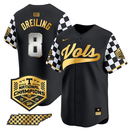 Men's Tennessee Volunteers Checkerboard 2024 Champions Vapor Premier Limited Jersey - All Stitched