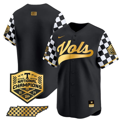 Men's Tennessee Volunteers Checkerboard 2024 Champions Vapor Premier Limited Jersey - All Stitched