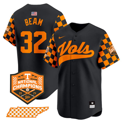 Men's Tennessee Volunteers Checkerboard 2024 Champions Vapor Premier Limited Jersey - All Stitched