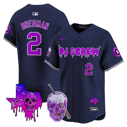 Men's Astros DJ Screw Vapor Premier Limited Jersey - All Stitched
