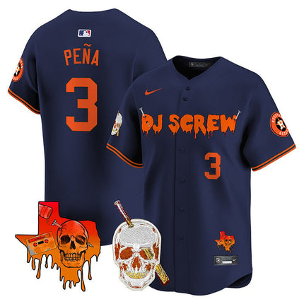 Men's Astros DJ Screw Vapor Premier Limited Jersey V2 - All Stitched