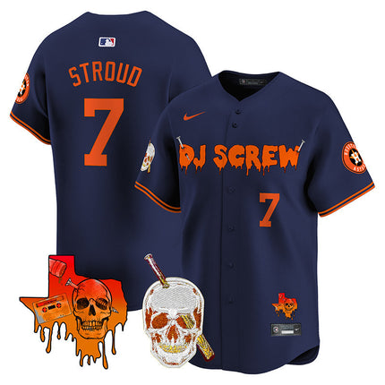 Men's Astros DJ Screw Vapor Premier Limited Jersey V2 - All Stitched