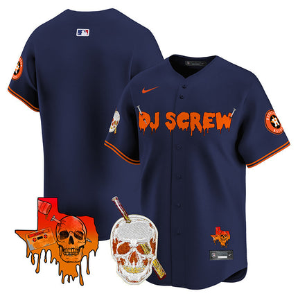 Men's Astros DJ Screw Vapor Premier Limited Jersey V2 - All Stitched