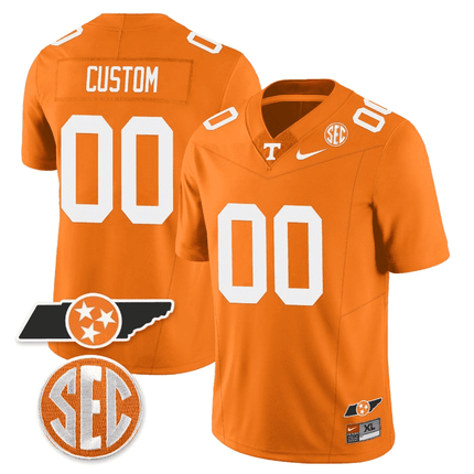 Tennessee Volunteers Checkerboard & Alternate Custom Jersey - All Stitched
