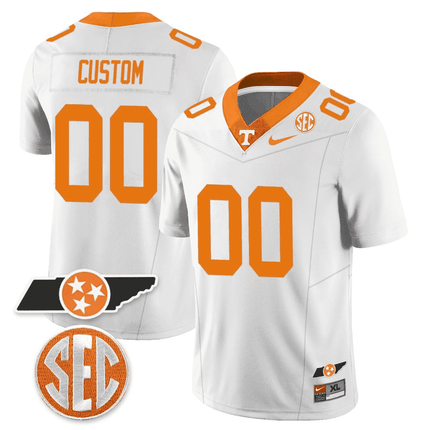 Tennessee Volunteers Checkerboard & Alternate Custom Jersey - All Stitched