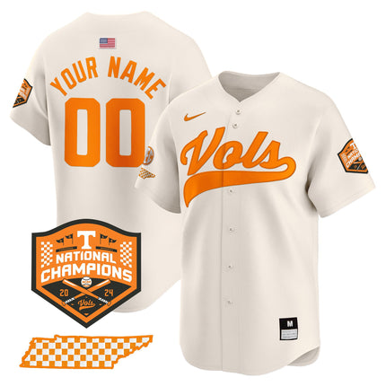Tennessee Volunteers 2024 Champions Vapor Premier Limited Custom Jersey - All Stitched