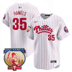 White Pinstripe / Cole Hamels / S
