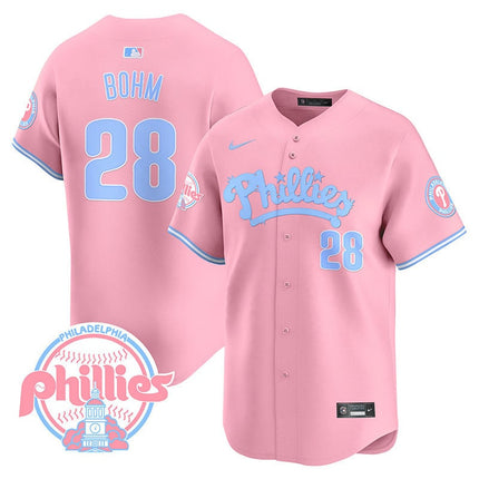 Men's Phillies Bubblegum Pink Vapor Premier Limited Jersey - All Stitched