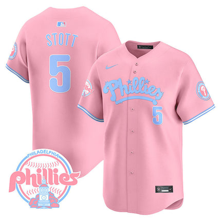 Men's Phillies Bubblegum Pink Vapor Premier Limited Jersey - All Stitched