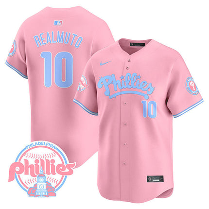 Men's Phillies Bubblegum Pink Vapor Premier Limited Jersey - All Stitched