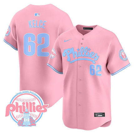 Men's Phillies Bubblegum Pink Vapor Premier Limited Jersey - All Stitched
