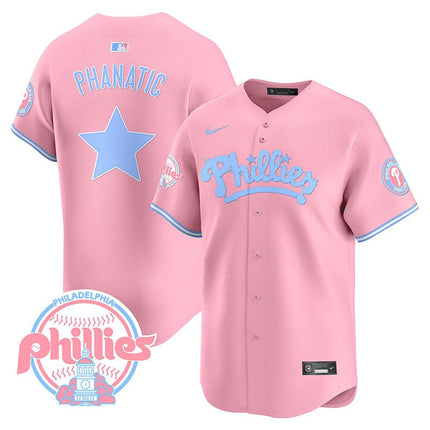 Men's Phillies Bubblegum Pink Vapor Premier Limited Jersey - All Stitched