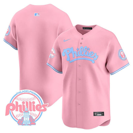 Men's Phillies Bubblegum Pink Vapor Premier Limited Jersey - All Stitched