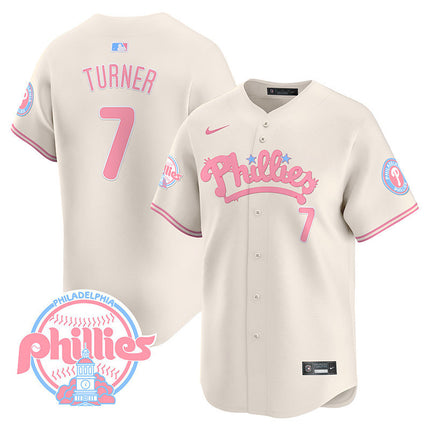 Men's Phillies Bubblegum Pink Vapor Premier Limited Jersey - All Stitched