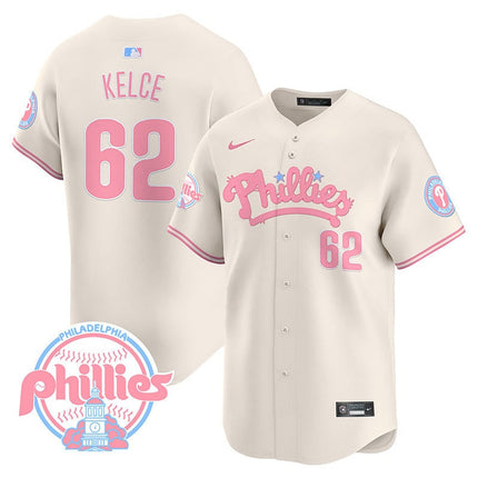 Men's Phillies Bubblegum Pink Vapor Premier Limited Jersey - All Stitched