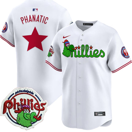 Men's Phillies Phanatic Patch Vapor Premier Limited Jersey V3 - All Stitched