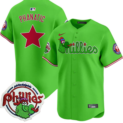 Men's Phillies Phanatic Patch Vapor Premier Limited Jersey V3 - All Stitched