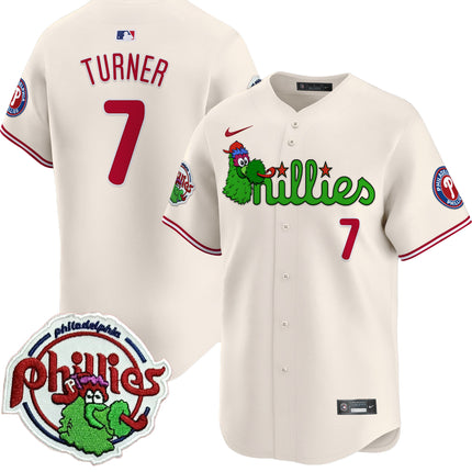 Men's Phillies Phanatic Patch Vapor Premier Limited Jersey V3 - All Stitched