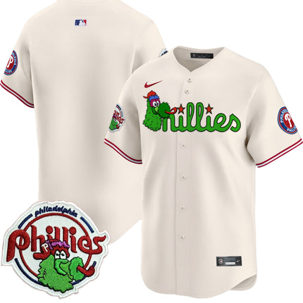 Men's Phillies Phanatic Patch Vapor Premier Limited Jersey V3 - All Stitched