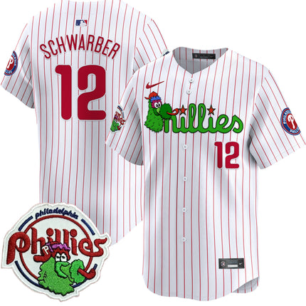Men's Phillies Phanatic Patch Vapor Premier Limited Jersey V3 - All Stitched
