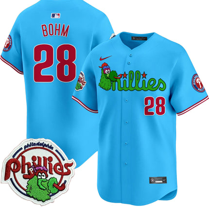 Men's Phillies Phanatic Patch Vapor Premier Limited Jersey V3 - All Stitched